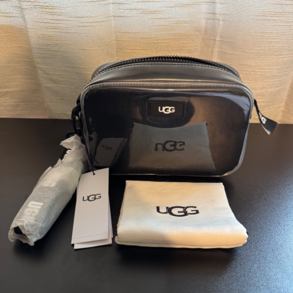 NWT‎ UGG Janey II Clear Black Crossbody Belt Bag Adjustable Logo Purse Handbag - Picture 5 of 8